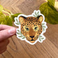 Happy Leopard Vinyl Sticker