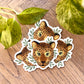 Happy Leopard Vinyl Sticker