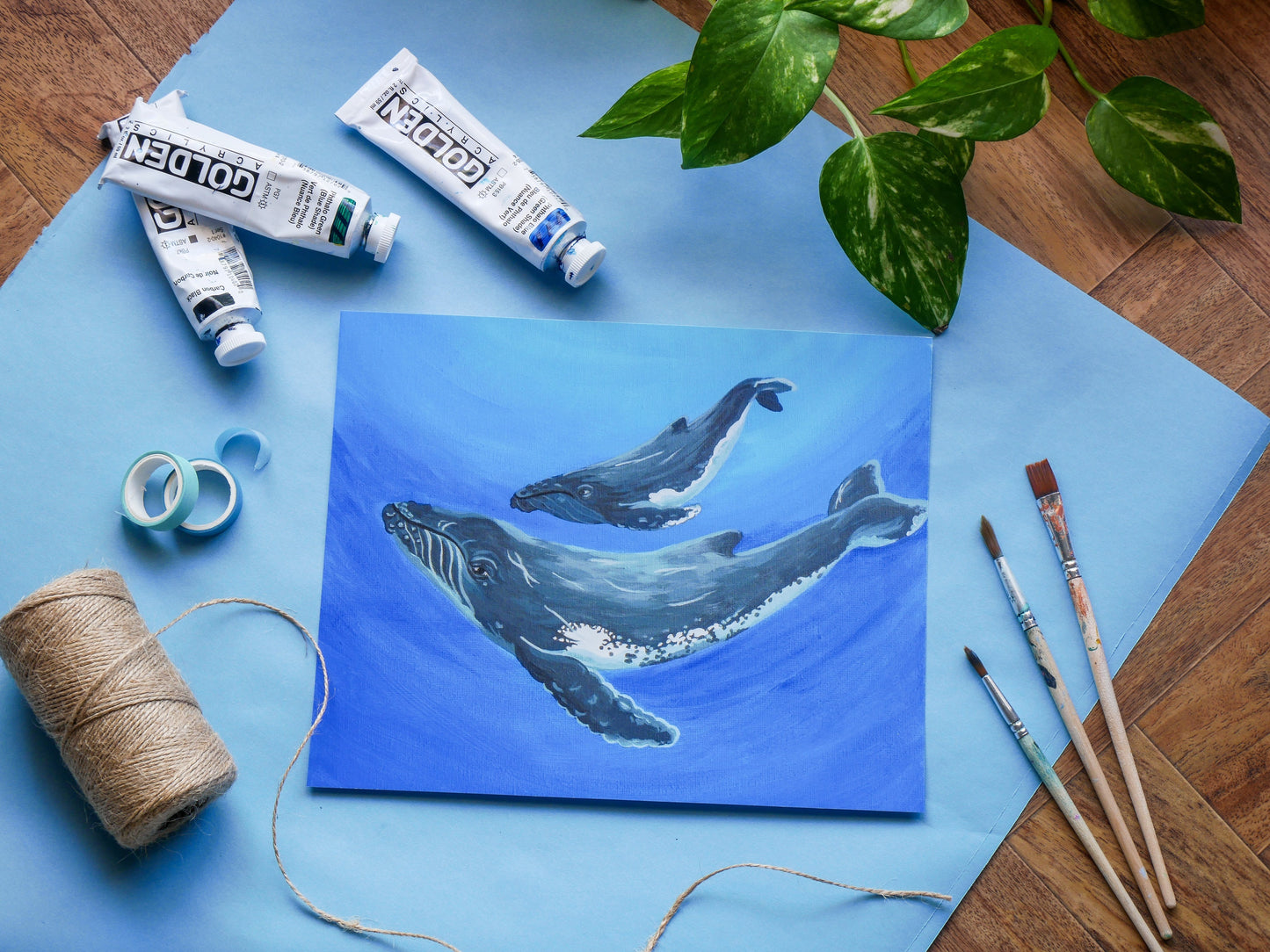 "Cetacean Love" Fine Art Print 8x10