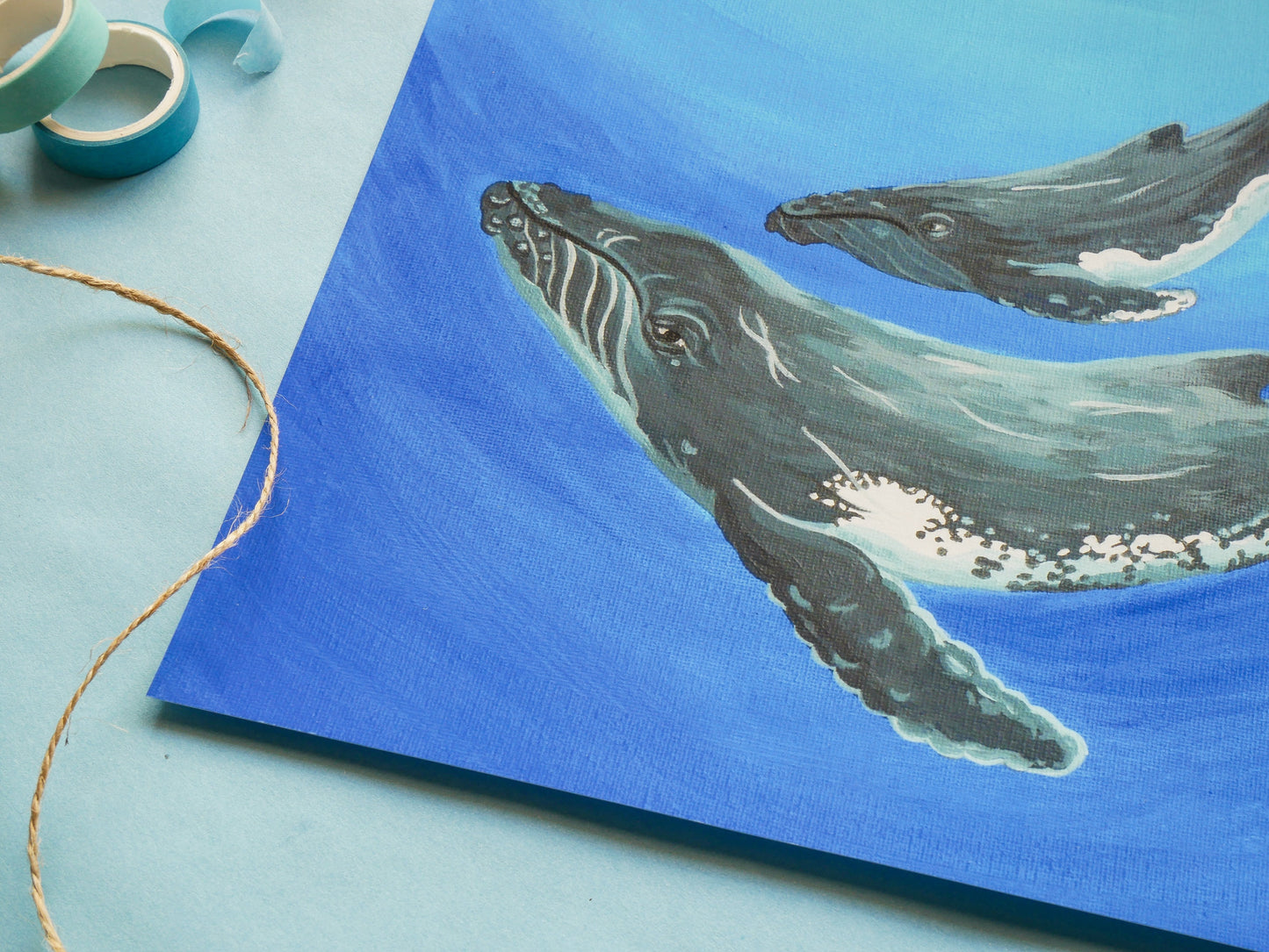 "Cetacean Love" Fine Art Print 8x10